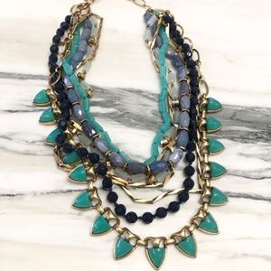 🌱Stella and Dot Blue/Green Sutton Necklace 4-ways